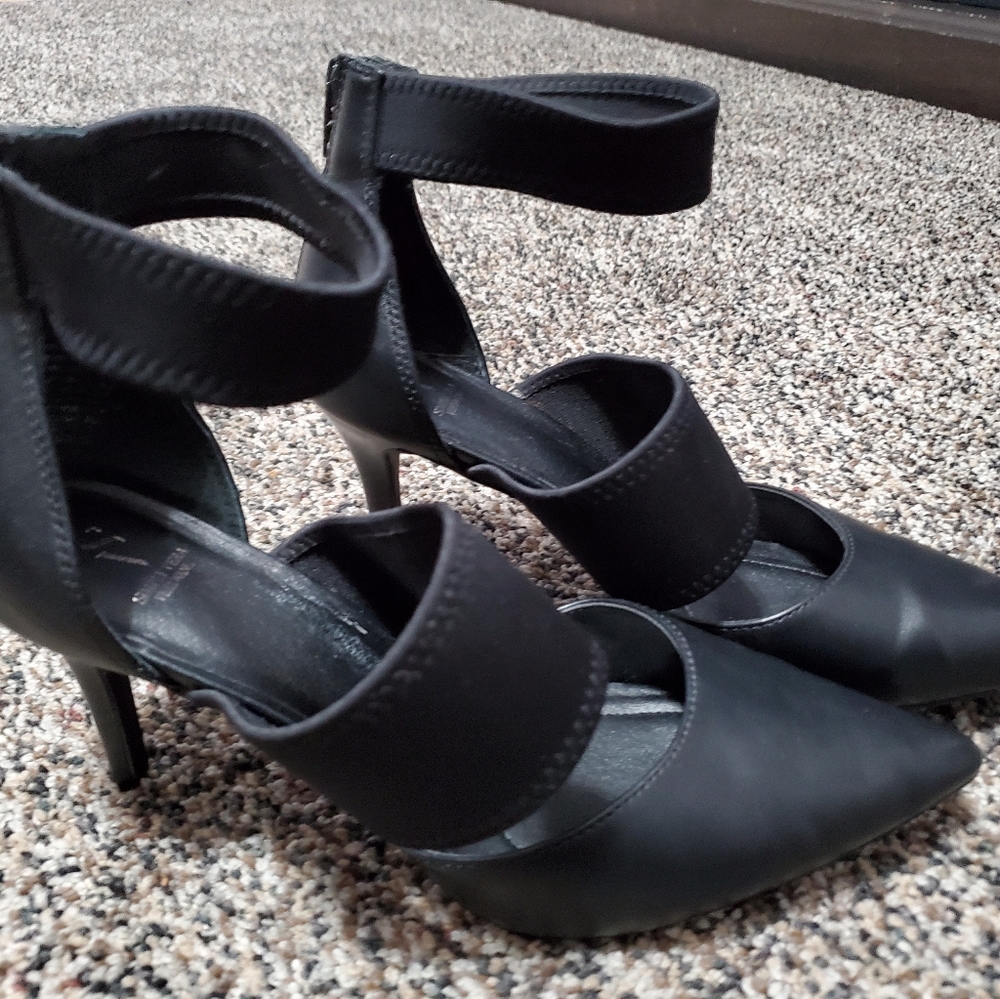 High heeled shoes